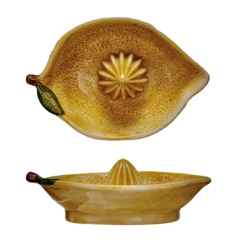 Lemon Juicer - Ceramic Glazed 6x2in Hand Made