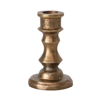Candlestick - Balustra Taper Antique Bronze 2x3in