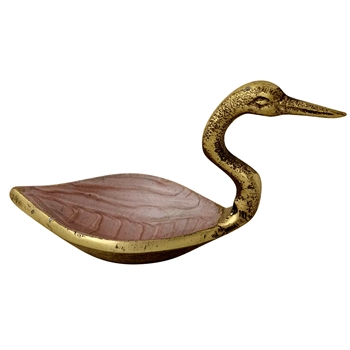 Bowl -  Gold Swan 6x2in