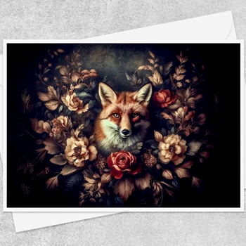 Greeting Card - Botanical Fox