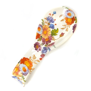 White Flower Market Spoon Rest 8.5L/1.5H