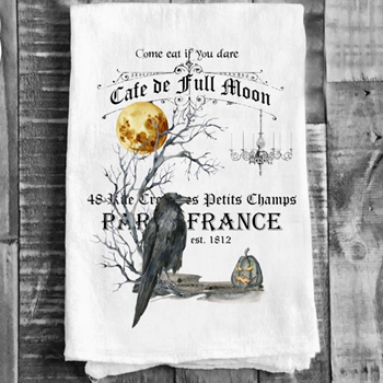 Tea Towel - Cafe De Full Moon 27in SQ