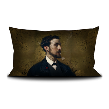 Voglio Bene France - Velvet Cushion Eduardo - 26x16in