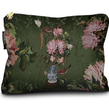 Voglio Bene France - Velvet Pouch Porcelaine - 9x6in
