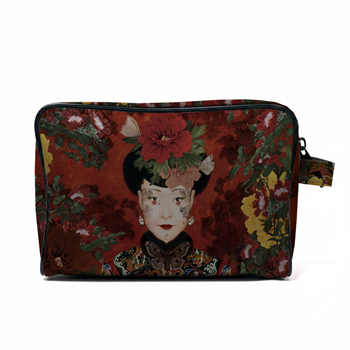 Voglio Bene France - Velvet Toiletries Pouch The Empress - 9x7x4in