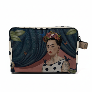 Voglio Bene France - Velvet Toiletries Pouch The Muse - 9x7x4in