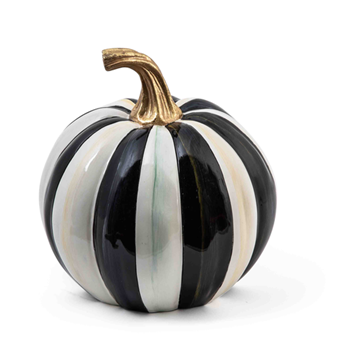 Courtly Stripe Pumpkin Small 7.25W/8H