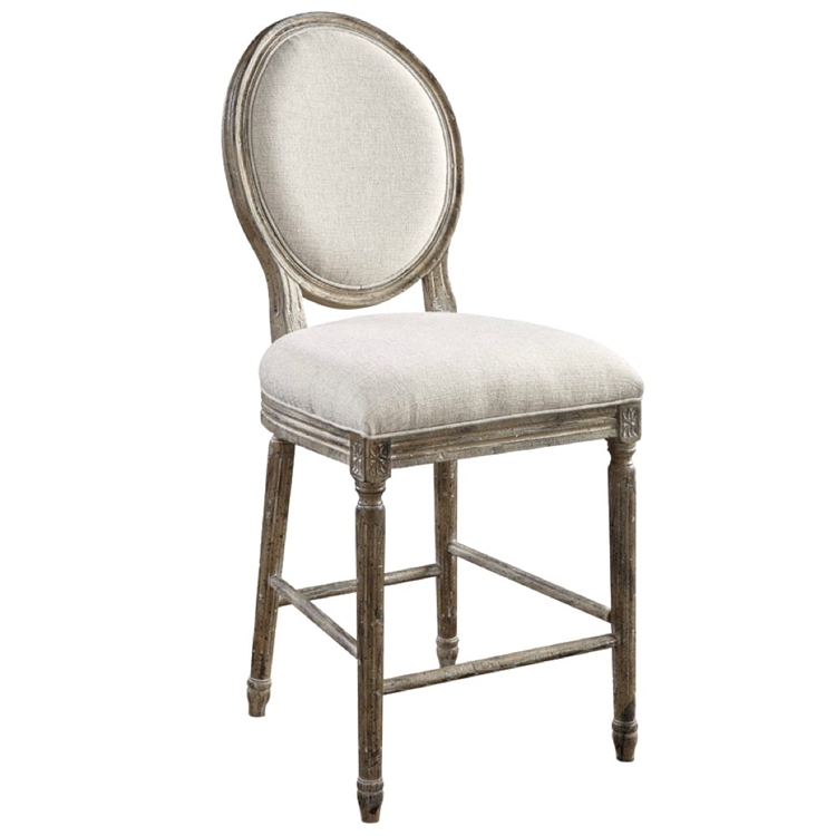 Chintz & Company - Decorative Furnishings - Dining Chair Counter - Cameo  Sand Flax 23W/46H