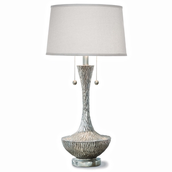 Silver Vessel Table Lamp