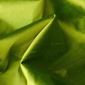 Silk Shantung - Kiwi Emerald Titan, 54in, 100% Silk, Machine Loomed, Dry Clean Only. Do not expose to sunlight.