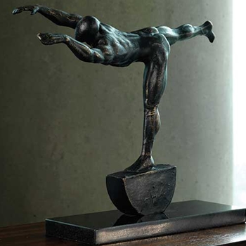 Figure Stretch Bronze Figure 14W/4D/11H