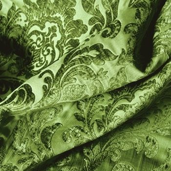 Chenille Jacquard - Neiman Lime,  57in, 100% Polyester, 15K DR, Repeat 14Hx18V 