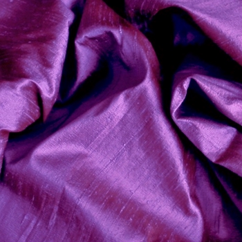 Dupioni Silk - Purple - 54in, 100% Hand Loomed Silk - India - Dry Clean Only, Do not expose to sunlight.