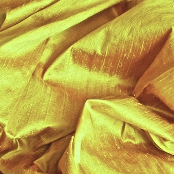 Dupioni Silk - Yellow - 54in, 100% Hand Loomed Silk - India - Dry Clean Only, Do not expose to sunlight.