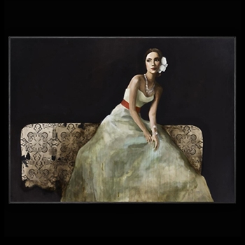 60W/44H Giclee - Lady On Bed II - Sarah Atkinson - Custom Sizes  - 36X26, 40X29, 47X34, 60X44