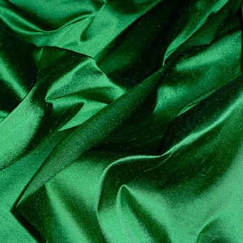 Silk Shantung - Emerald - 54in, 100% Silk, Machine Loomed, Dry Clean Only. Do not expose to sunlight.