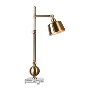 Lamp Task Laton Brass 15W/7D/33H