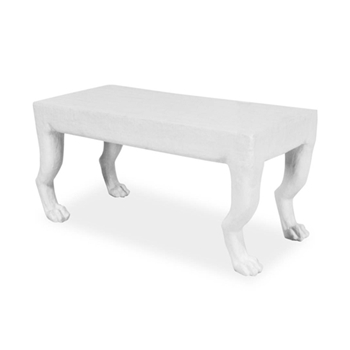Accent Table - Bench Arthur 38W/16D/17H Frost White