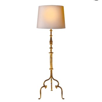 Lamp - Floor - Madeleine Gilded Iron Natural Paper Shade 21W/66H - Suzanne Kasler for Visual Comfort