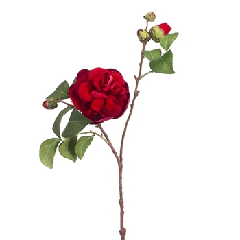 Camellia - Bloom 18in Ruby Red - FSC891-RE