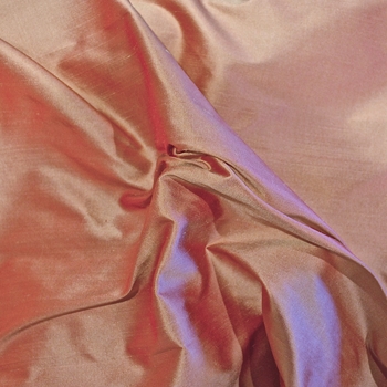 Silk Shantung - Salmon Titan, 54in, 100% Silk, Machine Loomed, Dry Clean Only. Do not expose to sunlight.