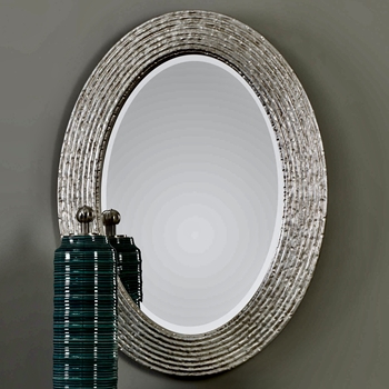 25W/34H Mirror - Conder Oval Vanity Silver