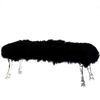 Mongolian Bench 49IN Black