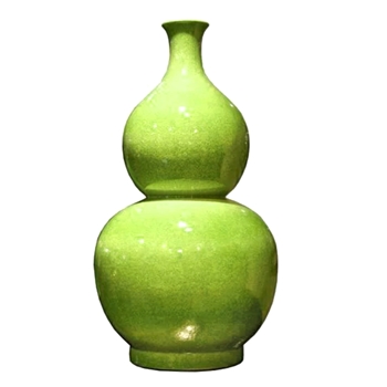 Vase - Gourd Double Lime 13W/24H