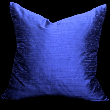 Silk Dupioni Cobalt Cushion 18SQ