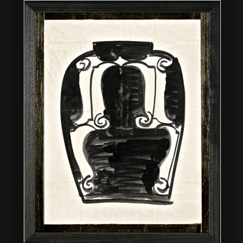 15W/19H Framed Print Cachet Vase VI
