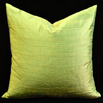 Silk Dupioni Peridot Cushion 18SQ