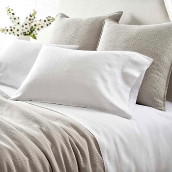Lush Linen Sheet Set 100% Linen Queen - White. Includes deep Fitted & Top sheet, Pair of Pillow Cases