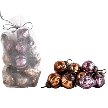 Kugel - Mini 1in Copper Amethyst Assorted Sold Individually