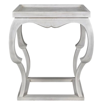 Accent Table - Bellini 24x24x28H White Washed