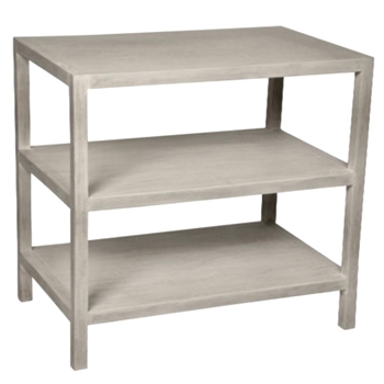 Accent Table - 3Tier 28x18x26H White Washed