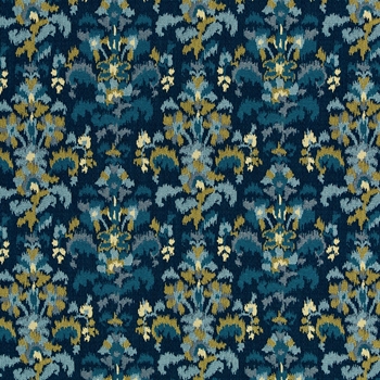 Jacquard Tapestry - Fine Ikat Lapis - ROBERT ALLEN @ HOME, 54in, 100% Polyester, 14x14in repeat, 100K DR