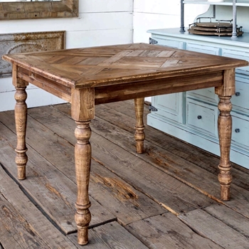 Dining Table - Parquet 41SQ/31H Reclaimed Wood