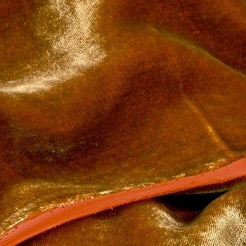 Silk Velvet - Iridescent Honey Spiced Red - 45IN, 18% Silk, 82% Rayon, Delicate Wash