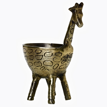 Planter - Gia Giraffe Bronze 9x5x11H