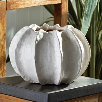 Vase - Urchin Pot 9W/6H White