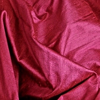 Dupioni Silk - Rouge Pink - 54in, 100% Hand Loomed Silk - India - Dry Clean Only, Do not expose to sunlight.