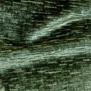 Chenille Velvet - Driftwood - Olive - Horizontal silky soft striae weave. Unbacked, 54in Wide, 100% Polyester. Machine wash & Dry.