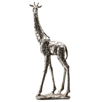 Figure - Giraffe  Silver 19IN