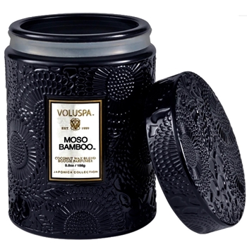 Voluspa - Japonica - Moso Bamboo Small Glass Jar Candle 5.5oz 50HR