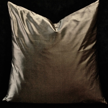 Silk Shantung Mocha Bronze Cushion 18SQ