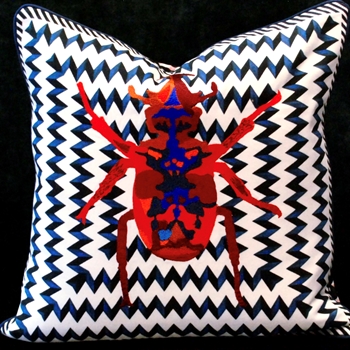 Lacroix - Beetle Waves Oeillet Cushion 16in SQ