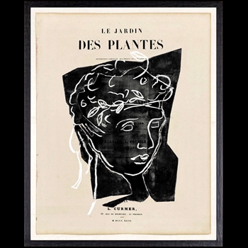 17W/21H Framed Print Parisienne Page XV
