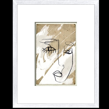12W/15H Framed Print One Line Femme