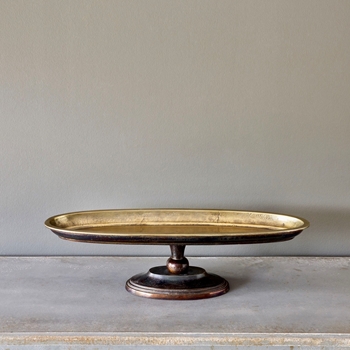 Tray - Pedestal Oval Continental SM 13W/7D/6H Bronze