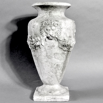 Vase - Lion Garland Fiberstone Oyster 6W/16H